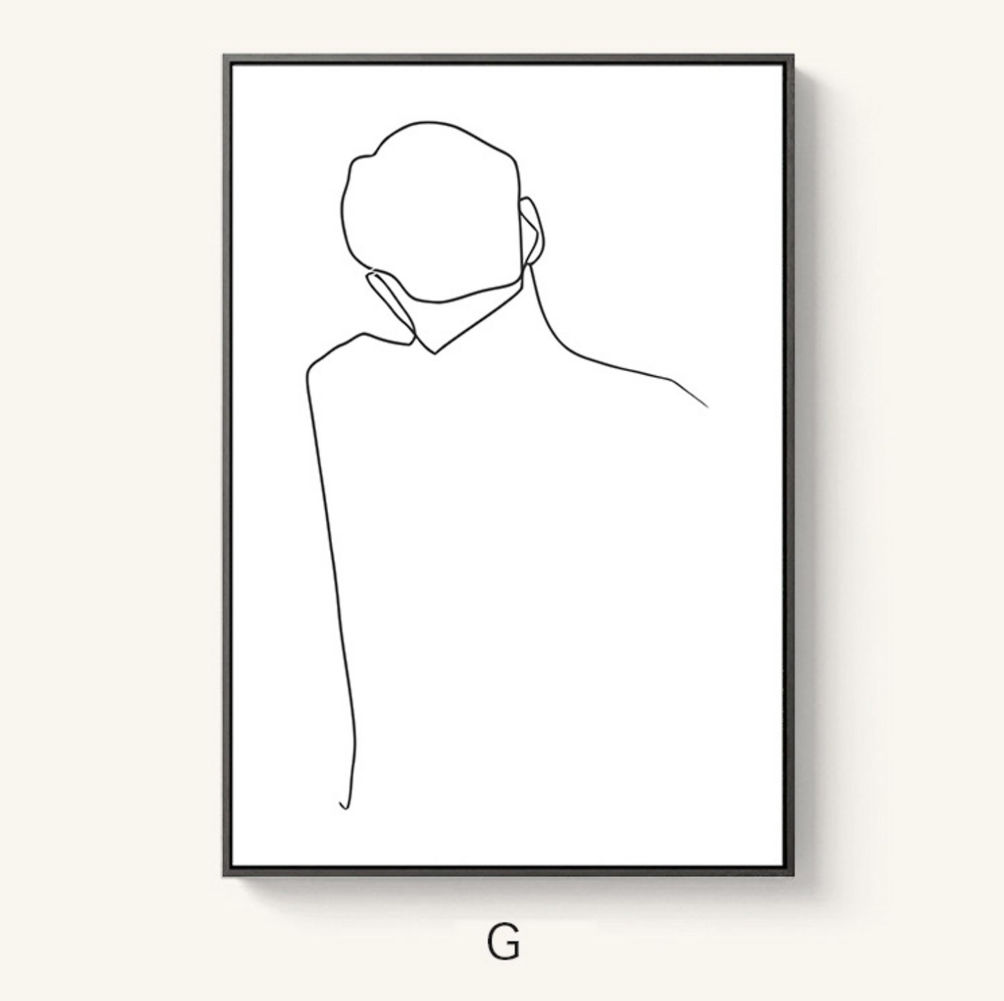 SALE: Black & White Silhouette Print