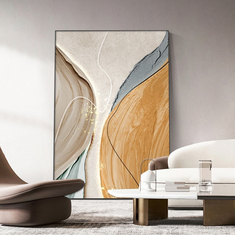 NEW: Sienna Wave Abstract Print