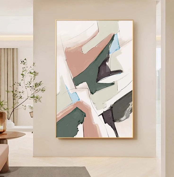 NEW: Verde Moderna Abstract Shape Print