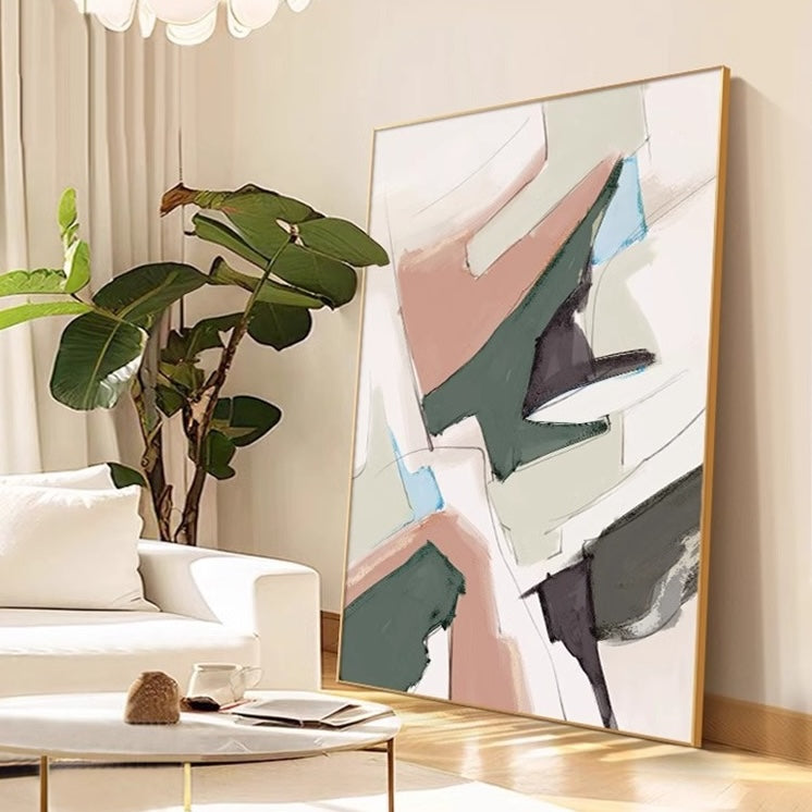 NEW: Verde Moderna Abstract Shape Print