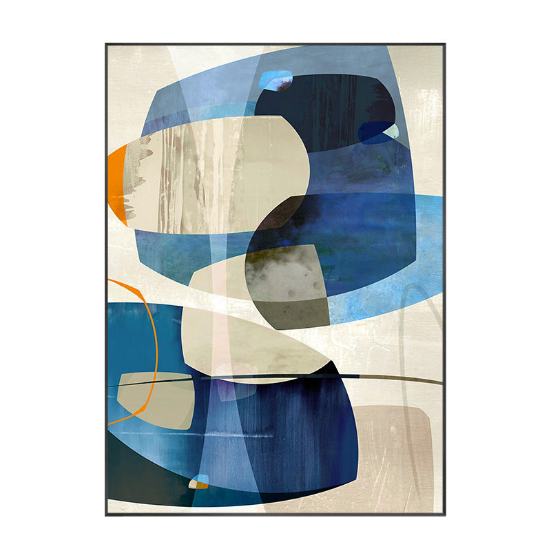 Azure Abstract Shape Print