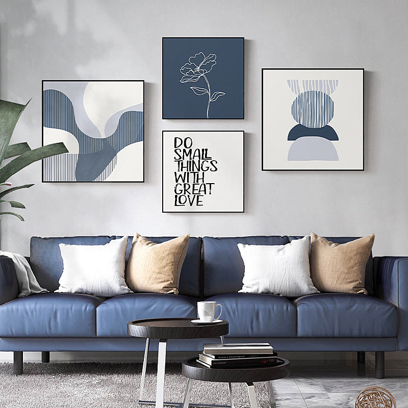 SALE: Cerulean Squared Shape Print