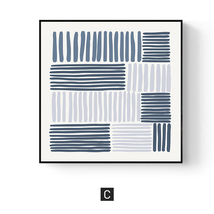 SALE: Cerulean Squared Shape Print