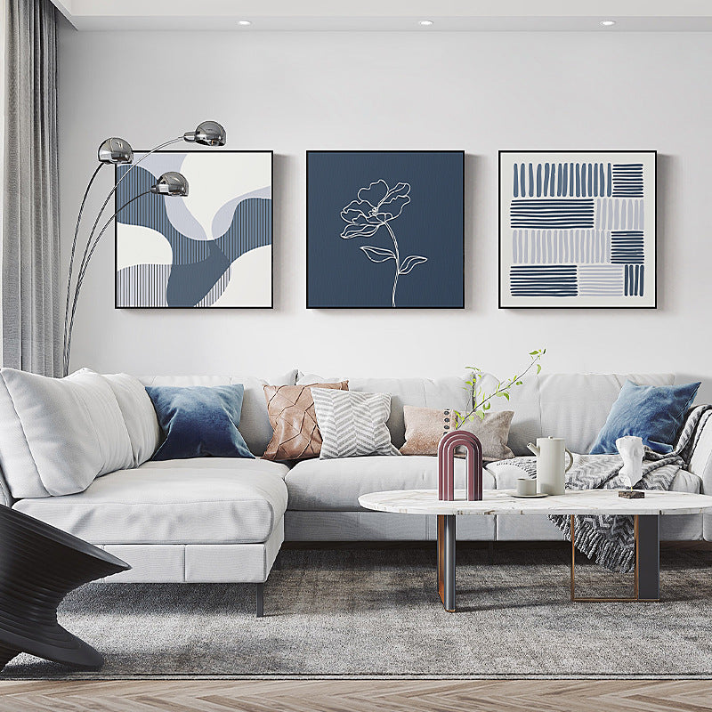SALE: Cerulean Squared Shape Print