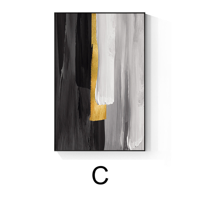Noir Contrast Abstract Print -Click for more Designs