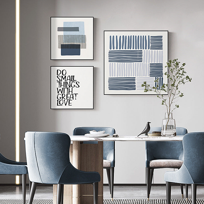 SALE: Cerulean Squared Shape Print
