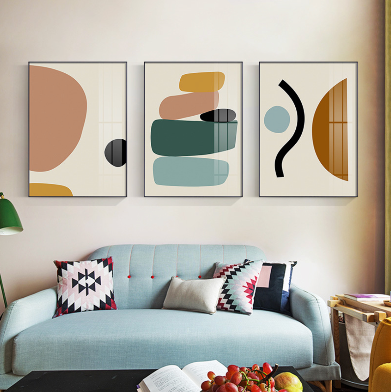 Ambre Postmodern Shape Print