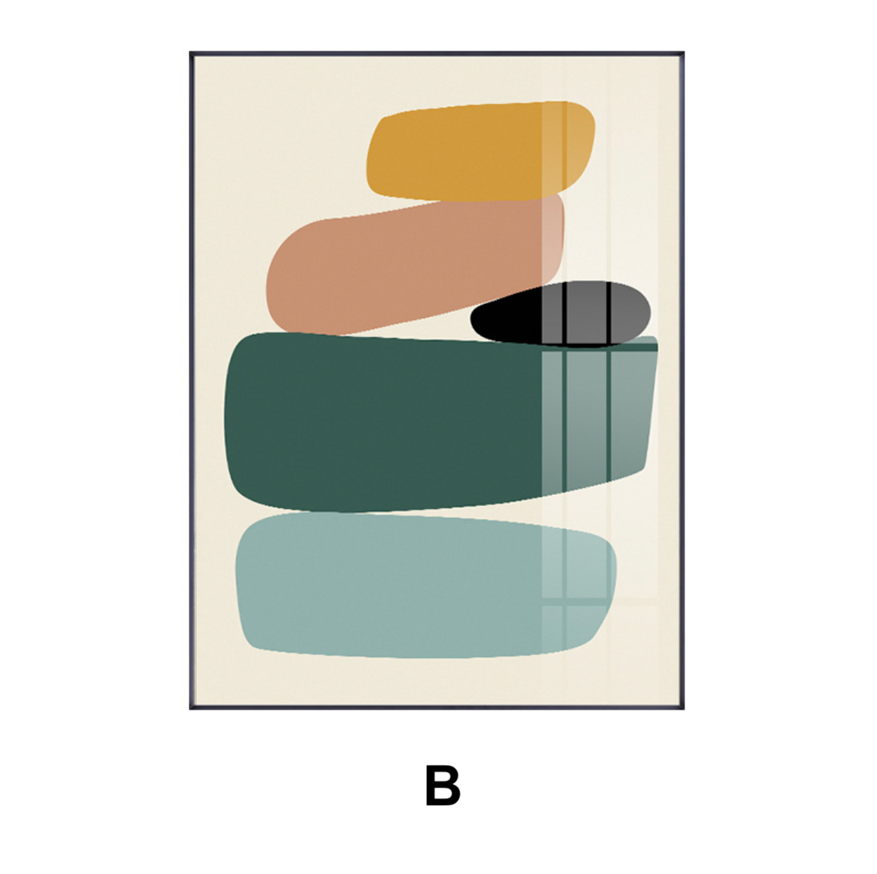 Ambre Postmodern Shape Print