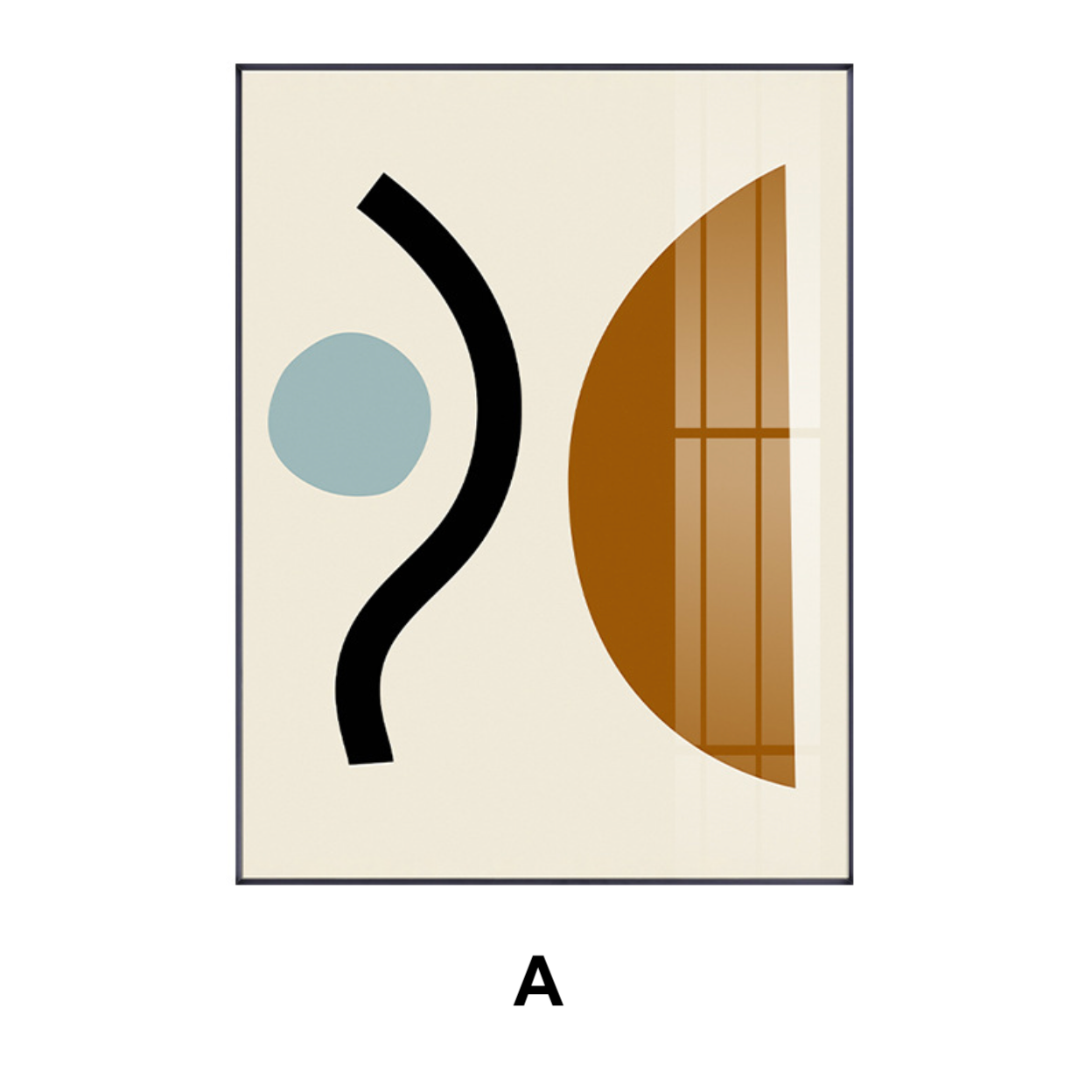 Ambre Postmodern Shape Print