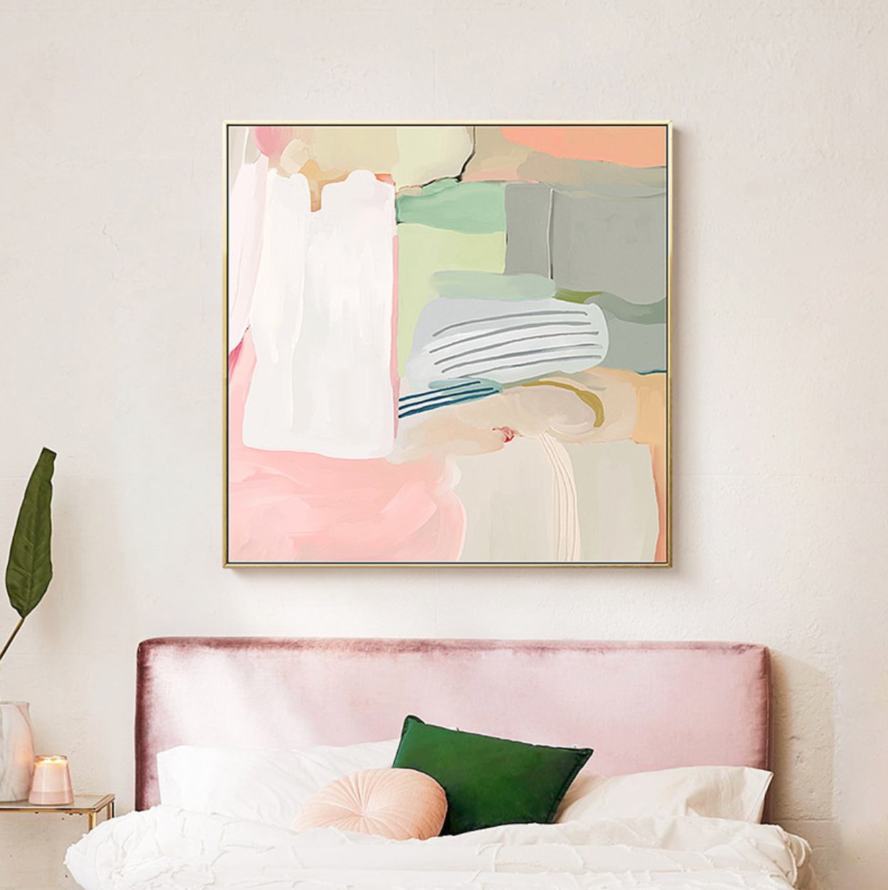 Vert Rosé Abstract Print
