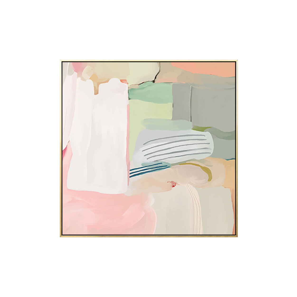 Vert Rosé Abstract Print