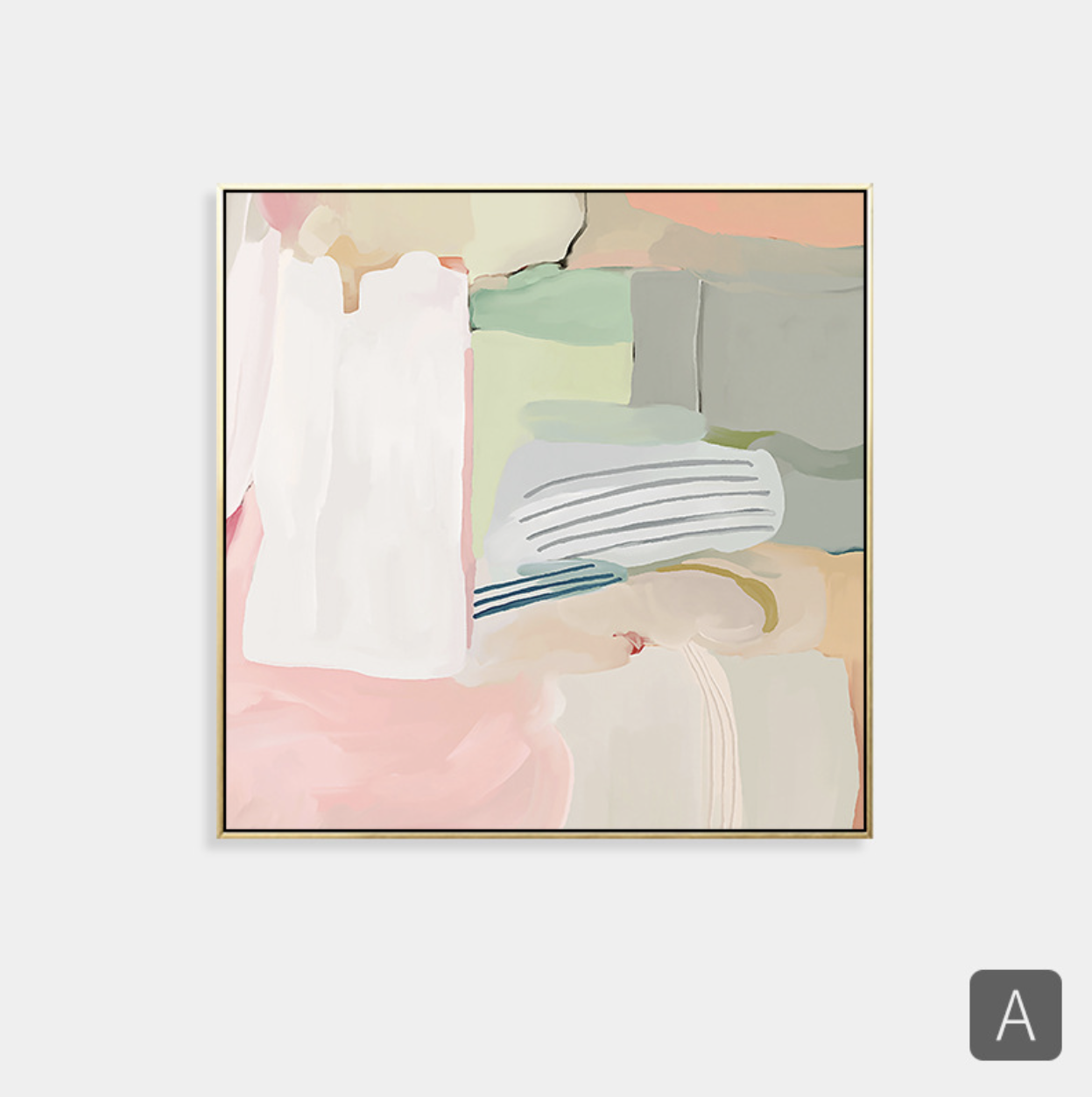 Vert Rosé Abstract Print