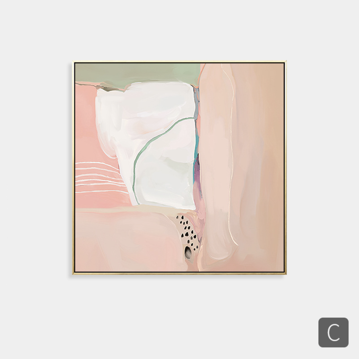 Vert Rosé Abstract Print