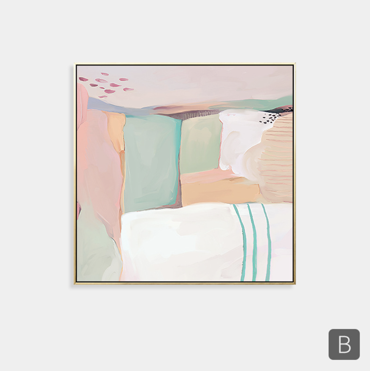 Vert Rosé Abstract Print
