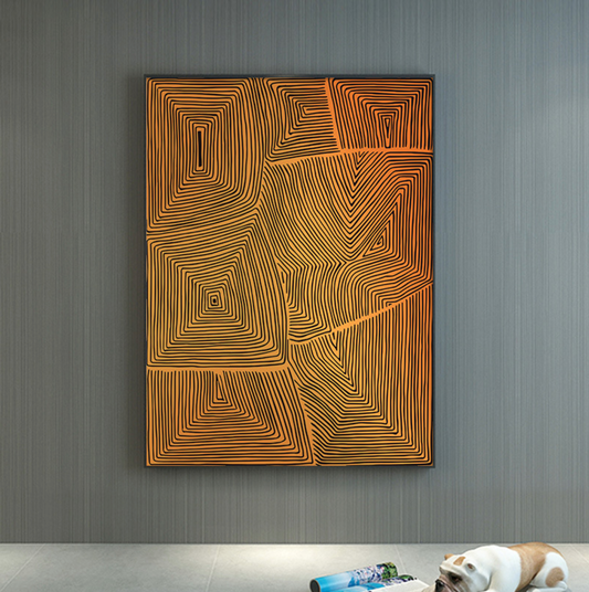 SALE: Orancio Line Print