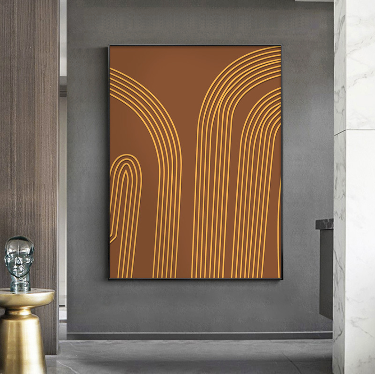 SALE: Orancio Line Print