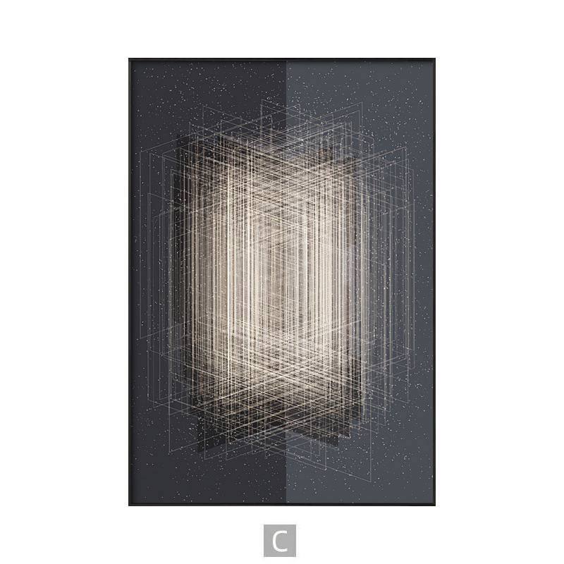 SALE: Noir Fonce Neutral Line Print