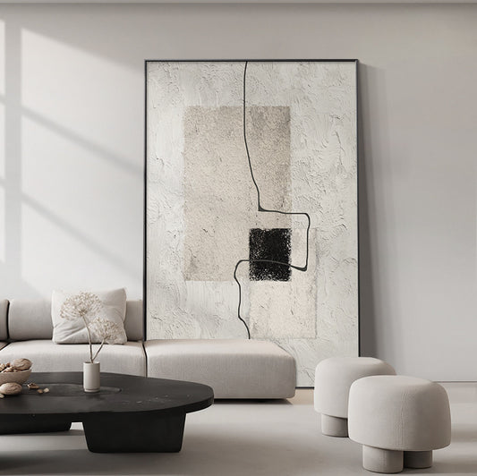 Grigio Neutral Textured Print