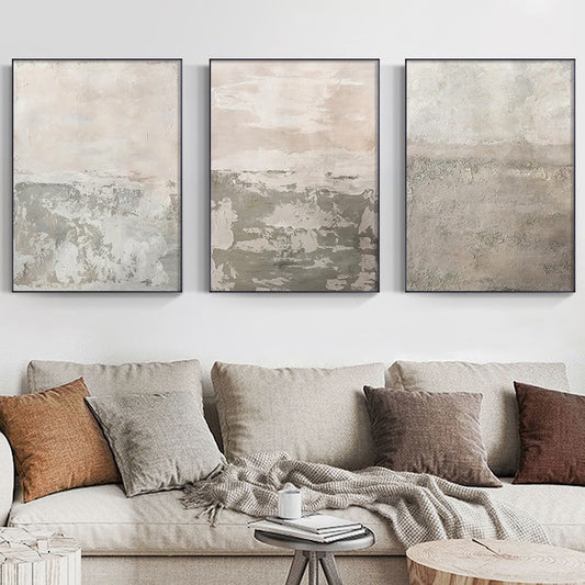 NEW: Creme Washed Abstract Print