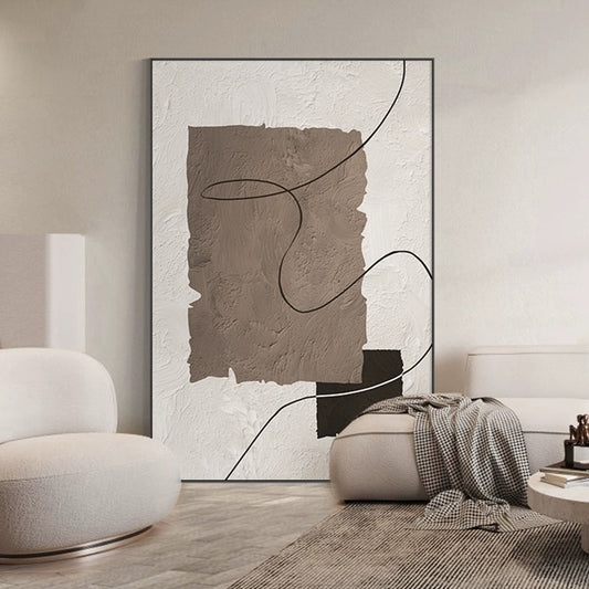 NEW: Brun Abstract Shape Print