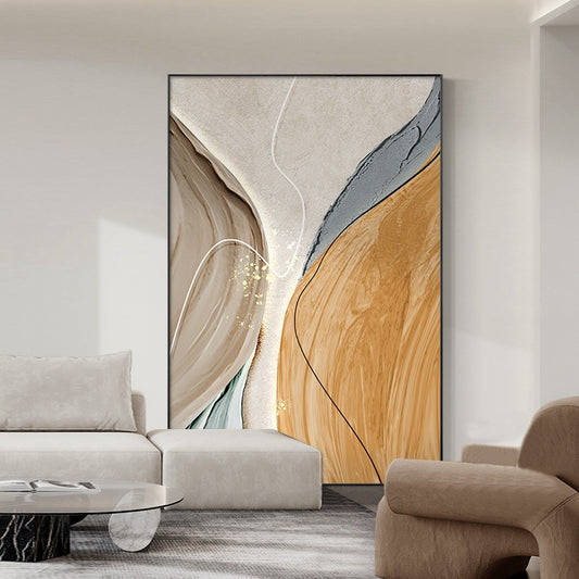 NEW: Sienna Wave Abstract Print