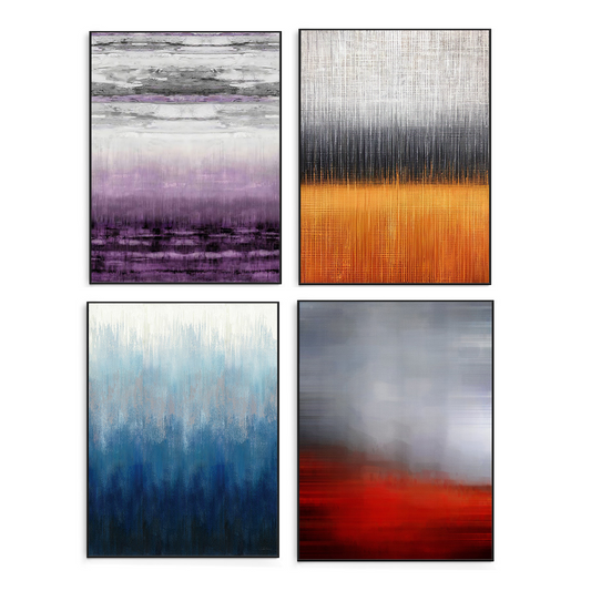 NEW: Multicolored Layered Abstract Print Collection -Click for more designs