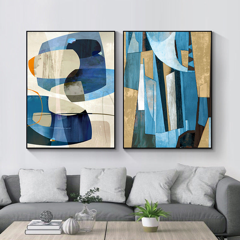 NEW: Azure Abstract Shape Print